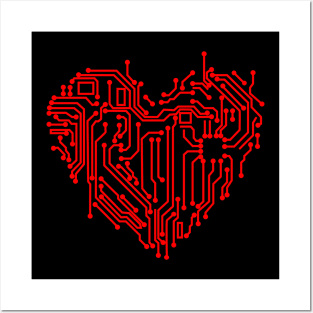 Circuit Heart Posters and Art